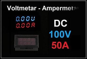 Digitalni DC voltmetar-ampermetar 100V/50A - Merenje napona: 0–100 V na lalafo.rs Digitalni DC voltmetar-ampermetar 100V/50A - Merenje napona: 0–100 V