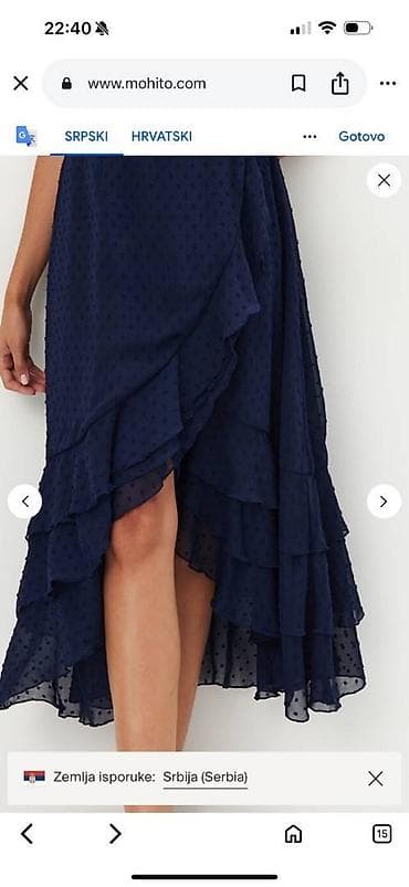 kom sa etiketom: Mohito nova sa etiketom, midi haljina na preklop, veličine 34 at lalafo.rs — 2 kom sa etiketom: Mohito nova sa etiketom, midi haljina na preklop, veličine 34 — 2