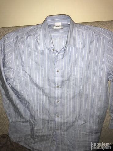 Antique Club Tables: Shirt Long sleeves, L, Versace, color - Light blue, Cotton at lalafo.rs — 2 Antique Club Tables: Shirt Long sleeves, L, Versace, color - Light blue, Cotton — 2