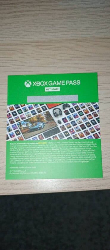 Xbox Game Pass Ultimate – promo kartica - Pretplata: Xbox Game Pass na lalafo.rs Xbox Game Pass Ultimate – promo kartica - Pretplata: Xbox Game Pass