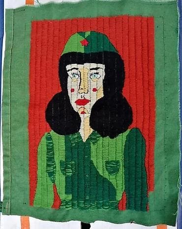 Mlada Partizanka vintage tapiserija na šatorskom krilu. Vreme radnih na lalafo.rs Mlada Partizanka vintage tapiserija na šatorskom krilu. Vreme radnih