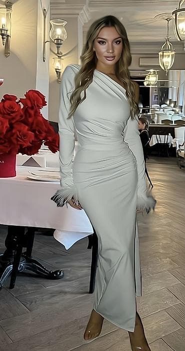 💫Elegantna ženska duga haljina sa asimetričnim preklopom 3100 din uni na lalafo.rs — 2 💫Elegantna ženska duga haljina sa asimetričnim preklopom 3100 din uni — 2