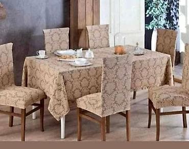 Set stolnjaka i navlaka za stolice – žakard Prodajem žakard set za na lalafo.rs — 1 Set stolnjaka i navlaka za stolice – žakard Prodajem žakard set za — 1