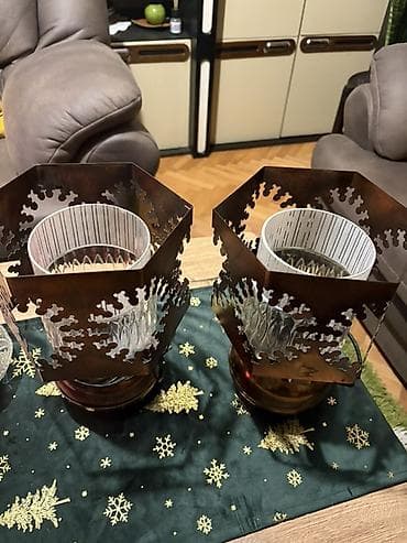 Antique Decor: Par retro stonih lampi sa dekorativnim abažurima - Tip: stona at lalafo.rs — 3 Antique Decor: Par retro stonih lampi sa dekorativnim abažurima - Tip: stona — 3