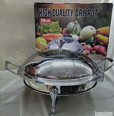 Ovaj okrugli poslužavnik za zagrevanje hrane od nerđajućeg čelika na lalafo.rs — 3 Ovaj okrugli poslužavnik za zagrevanje hrane od nerđajućeg čelika — 3