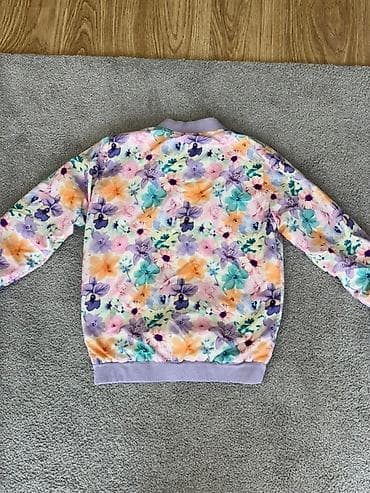 Dečja bomber jakna sa cvetnim printom vel. 16 - Uzorak: raznobojni na lalafo.rs — 2 Dečja bomber jakna sa cvetnim printom vel. 16 - Uzorak: raznobojni — 2