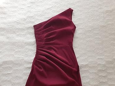 cista koza broj: Elegantna duga haljina bez rukava, bordo/boja vina. Asimetrični kroj na lalafo.rs — 3 cista koza broj: Elegantna duga haljina bez rukava, bordo/boja vina. Asimetrični kroj — 3