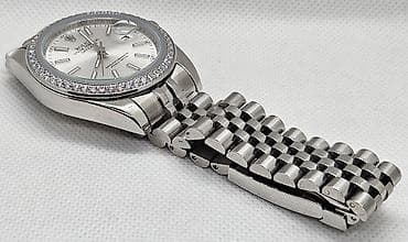 Rolex Datejust– čelik, srebrni brojčanik, dijamantski bezel - Kućište na lalafo.rs — 4 Rolex Datejust– čelik, srebrni brojčanik, dijamantski bezel - Kućište — 4