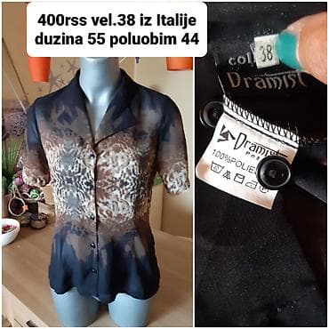 Ženska košulja kratkih rukava, brenda Dramis, made in Italy. Veličina na lalafo.rs Ženska košulja kratkih rukava, brenda Dramis, made in Italy. Veličina