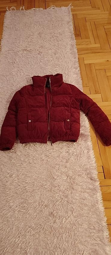 Ženska kratka zimska jakna u boji tamnog vina/burgundi. - Materijal at lalafo.rs — 1 Ženska kratka zimska jakna u boji tamnog vina/burgundi. - Materijal — 1