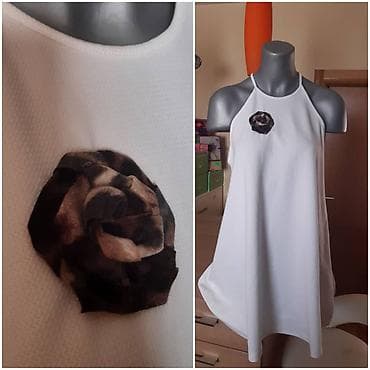 Bela ženska haljina/ tunika A-kroja sa tankim bretelama i sportskim na lalafo.rs — 2 Bela ženska haljina/ tunika A-kroja sa tankim bretelama i sportskim — 2