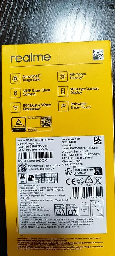 Realme Note 60 3gb+64gb 4G LTE. Nov, nekoriscen, originalno na lalafo.rs — 2 Realme Note 60 3gb+64gb 4G LTE. Nov, nekoriscen, originalno — 2