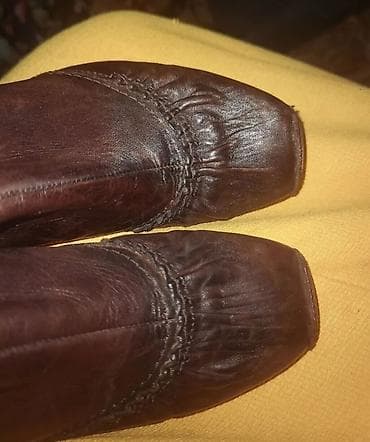 Ženske kožne čizmice na štiklu – braon - Materijal: prirodna koža na lalafo.rs — 6 Ženske kožne čizmice na štiklu – braon - Materijal: prirodna koža — 6