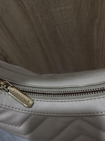 eko koza sa: Francesca torbica preko ramena – model bageta - Boja: krem/bela - na lalafo.rs — 2 eko koza sa: Francesca torbica preko ramena – model bageta - Boja: krem/bela - — 2