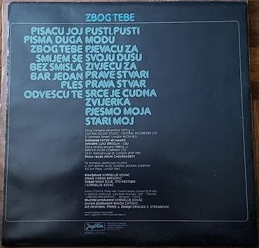 Vinyl records: Zdravko Colic-Zbog Tebe LP (1980) Jugoton Dark Blue Labels stanje at lalafo.rs — 3 Vinyl records: Zdravko Colic-Zbog Tebe LP (1980) Jugoton Dark Blue Labels stanje — 3