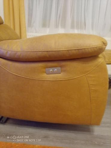 Električna recliner fotelja – boja karamela - Mekana tapacirana na lalafo.rs — 5 Električna recliner fotelja – boja karamela - Mekana tapacirana — 5