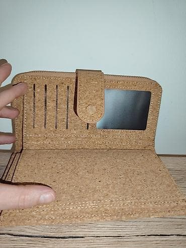 Ženski novčanik od plute sa etno/boho printom - Materijal: prirodna na lalafo.rs — 4 Ženski novčanik od plute sa etno/boho printom - Materijal: prirodna — 4