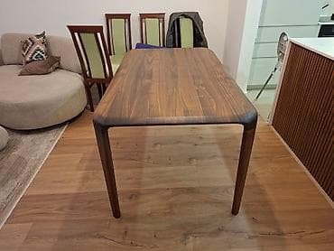 Trpezarijski sto od punog drveta oraha - Materijal: masivni orah na lalafo.rs — 3 Trpezarijski sto od punog drveta oraha - Materijal: masivni orah — 3