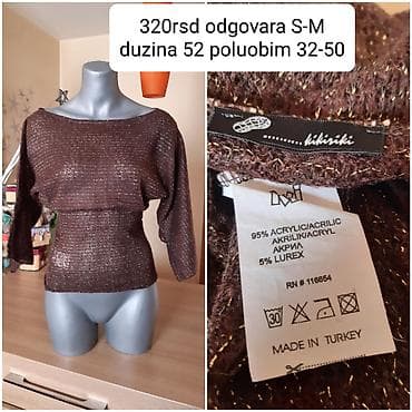 Kikiriki bluza sa šljokičastim nitima - Veličina: odgovara S–M - na lalafo.rs Kikiriki bluza sa šljokičastim nitima - Veličina: odgovara S–M -