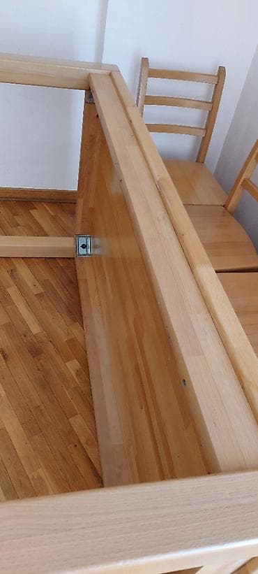 Sets of table and chairs: Na prodaju sto i 8 stolica od kuvane bukve. Dimenzije stola su 90 x at lalafo.rs — 4 Sets of table and chairs: Na prodaju sto i 8 stolica od kuvane bukve. Dimenzije stola su 90 x — 4