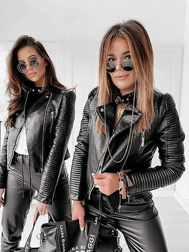 Ženska kožna biker jakna – crna - Klasičan moto kroj sa asimetričnim na lalafo.rs Ženska kožna biker jakna – crna - Klasičan moto kroj sa asimetričnim