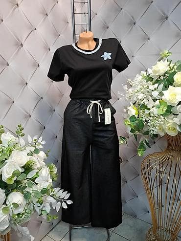 pantalone gina benotti: Damski komplet – majica + široke pantalone - Gornji deo: kratka na lalafo.rs — 5 pantalone gina benotti: Damski komplet – majica + široke pantalone - Gornji deo: kratka — 5