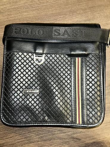 Muška torbica preko ramena – Polo Sasi - Materijal: crna eko koža sa na lalafo.rs — 1 Muška torbica preko ramena – Polo Sasi - Materijal: crna eko koža sa — 1