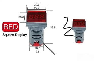 Digitalni panel indikator temperature – kvadratni crveni LED displej na lalafo.rs Digitalni panel indikator temperature – kvadratni crveni LED displej