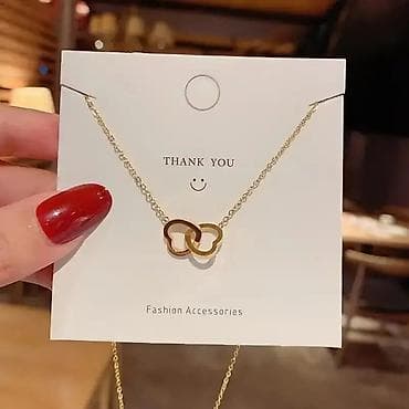 Ogrlica sa dva isprepletena srca - Dizajn: nežan privesak sa dva na lalafo.rs — 5 Ogrlica sa dva isprepletena srca - Dizajn: nežan privesak sa dva — 5