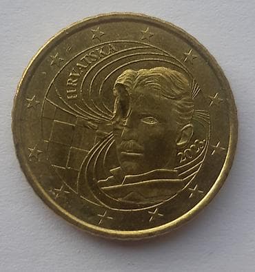 Hrvatski kovanac od 50 euro centi – godina 2023, motiv Nikola Tesla na lalafo.rs — 1 Hrvatski kovanac od 50 euro centi – godina 2023, motiv Nikola Tesla — 1