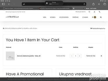 OriginalDolce &Gabbana patike 41/42 PRAKTICNO NOVE Duzina uloska na lalafo.rs — 8 OriginalDolce &Gabbana patike 41/42 PRAKTICNO NOVE Duzina uloska — 8