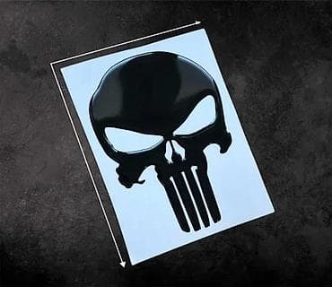 Transport: 3d Stiker PUNISHER - Stikeri za automobile - 1991 📌 Opis: 3D stikeri at lalafo.rs — 1 Transport: 3d Stiker PUNISHER - Stikeri za automobile - 1991 📌 Opis: 3D stikeri — 1