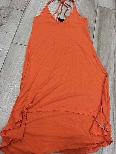 Narandžasta letnja haljina na pertlanje – RÅNG, veličina M - Brend na lalafo.rs Narandžasta letnja haljina na pertlanje – RÅNG, veličina M - Brend