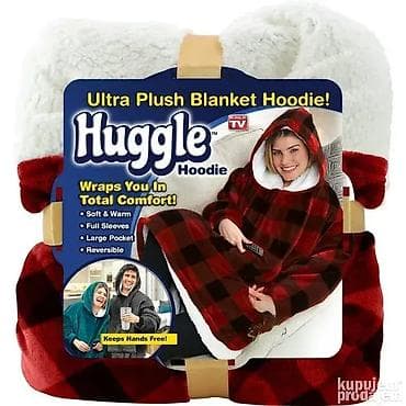 Mekano ćebe sa rukavima – Duks sa kapuljačom, Karirani model Uniseks na lalafo.rs — 4 Mekano ćebe sa rukavima – Duks sa kapuljačom, Karirani model Uniseks — 4