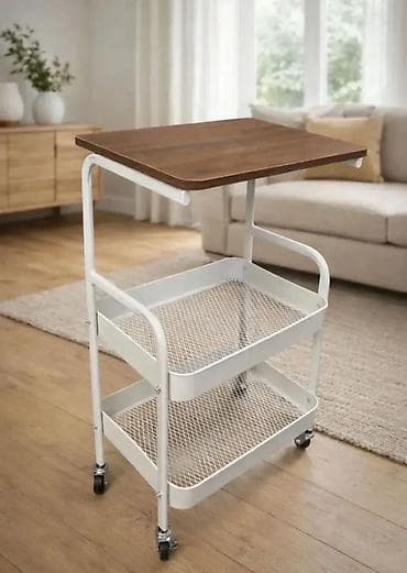 Moderan stočić sa točkićima Dimenzije: 30 x 42 x 77cm – kompaktna i at lalafo.rs — 3 Moderan stočić sa točkićima Dimenzije: 30 x 42 x 77cm – kompaktna i — 3