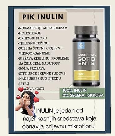PIK prirodni inulin – Essential Sorbents, prirodni inulinski na lalafo.rs PIK prirodni inulin – Essential Sorbents, prirodni inulinski