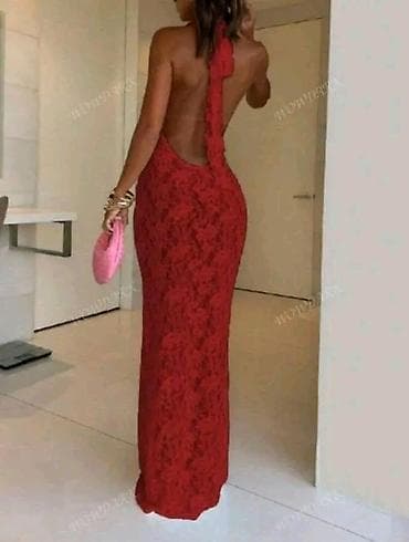 Duga večernja haljina od čipke - Model: uska silueta, duga do poda at lalafo.rs — 2 Duga večernja haljina od čipke - Model: uska silueta, duga do poda — 2