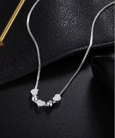 Srebrni lančić sa privescima – žig 925 - Materijal:srebro 925 (žig na lalafo.rs Srebrni lančić sa privescima – žig 925 - Materijal:srebro 925 (žig