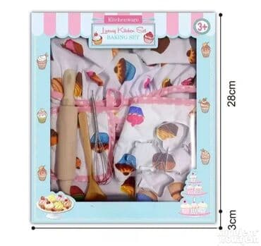 Dečiji kuvarski set sa keceljom - Pribor za pravljenje kolača 🍪👩🍳 na lalafo.rs Dečiji kuvarski set sa keceljom - Pribor za pravljenje kolača 🍪👩🍳