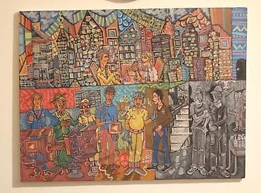 Fixing the Modern Color Machine, Akril na platnu 60x80, autor na lalafo.rs — 1 Fixing the Modern Color Machine, Akril na platnu 60x80, autor — 1