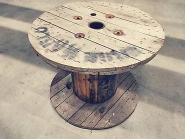 Drveni kotur od kablova za struju prečnik 80 cm debljina 4 cm na lalafo.rs Drveni kotur od kablova za struju prečnik 80 cm debljina 4 cm