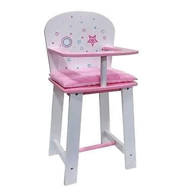 Drvena visoka stolica za lutke - Materijal: drvo, stabilna na lalafo.rs Drvena visoka stolica za lutke - Materijal: drvo, stabilna