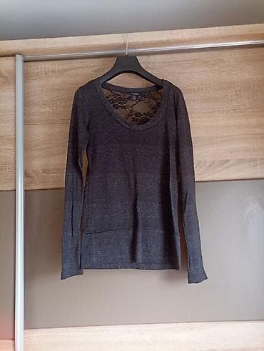 Ženska bluza sa dugim rukavima Opis: - Tamno siva bluzica od mekanog na lalafo.rs — 1 Ženska bluza sa dugim rukavima Opis: - Tamno siva bluzica od mekanog — 1