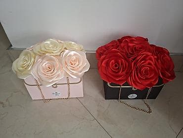 Ručne dekorativne kutije sa satenskim cvećem - Unikatne aranžmane na lalafo.rs — 10 Ručne dekorativne kutije sa satenskim cvećem - Unikatne aranžmane — 10