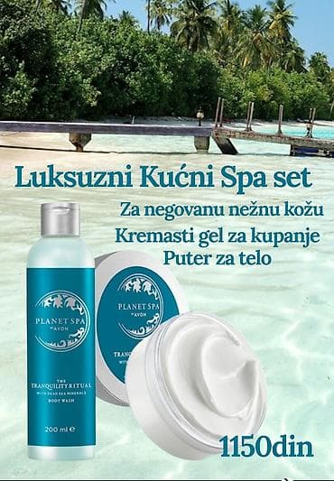 cista koza broj: Luksuzni kućni SPA set – Planet Spa by Avon Sadržaj: - Kremasti gel na lalafo.rs — 1 cista koza broj: Luksuzni kućni SPA set – Planet Spa by Avon Sadržaj: - Kremasti gel — 1