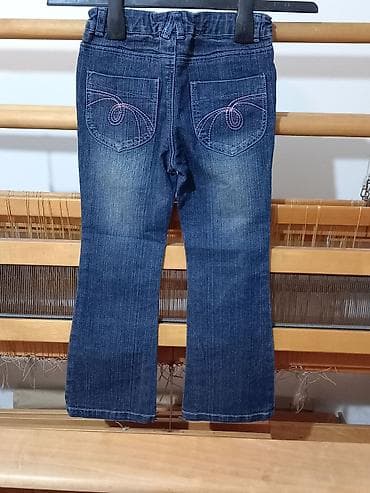 Farmerke za devojčicu od 6-7god, podesiv pojas, nogavice blago at lalafo.rs — 6 Farmerke za devojčicu od 6-7god, podesiv pojas, nogavice blago — 6