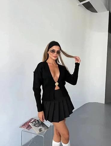 Ženski kardigan S281 - Elegantni kardigan sa dubokim V-izrezom i na lalafo.rs — 2 Ženski kardigan S281 - Elegantni kardigan sa dubokim V-izrezom i — 2