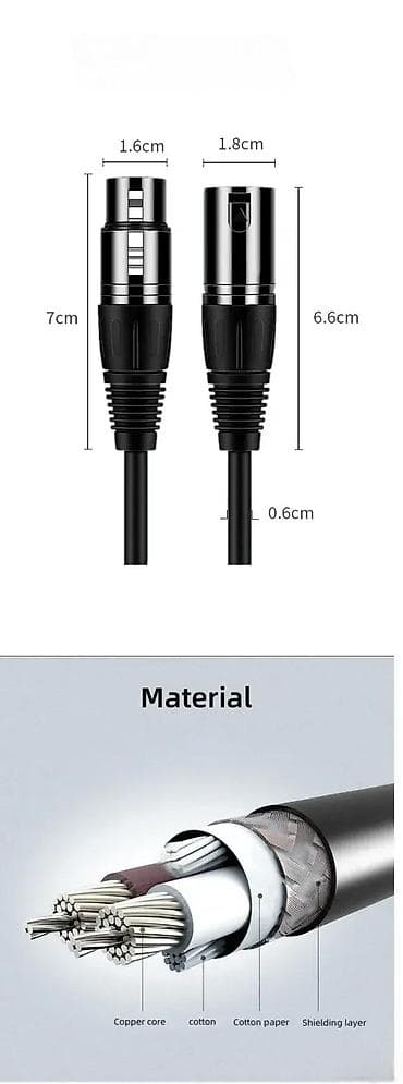 Electronics: XLR KABL ZA MIKROFON 3M MIKROFONSKI ZA MIKSETU ZVUČNIKE | at lalafo.rs — 5 Electronics: XLR KABL ZA MIKROFON 3M MIKROFONSKI ZA MIKSETU ZVUČNIKE | — 5