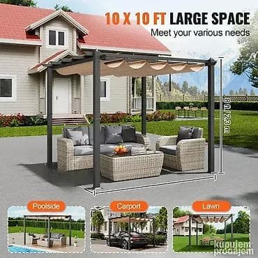 Paviljon/Pergola (NOVO) 🏡 Gornji krov pergole je napravljen od 100% na lalafo.rs — 7 Paviljon/Pergola (NOVO) 🏡 Gornji krov pergole je napravljen od 100% — 7