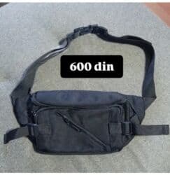 Crna uniseks torbica za struk/rame (tzv. “fanny pack”/crossbody). - na lalafo.rs Crna uniseks torbica za struk/rame (tzv. “fanny pack”/crossbody). -